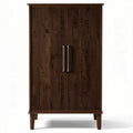 Armoire en bois avec finition lisse couleur marron 90 x 50 x 160cm